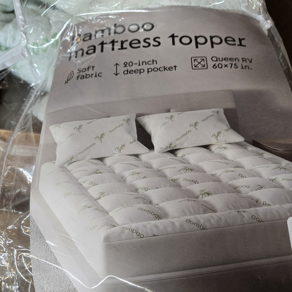 Threshold Bamboo Mattress Topper Rv Queen